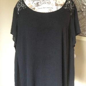 Torrid Black Blouse Size 6